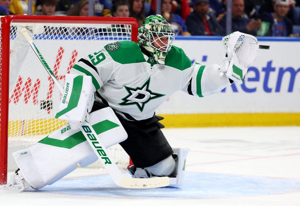 Oettinger has his second straight shutout in the Stars' victory over the Sabres